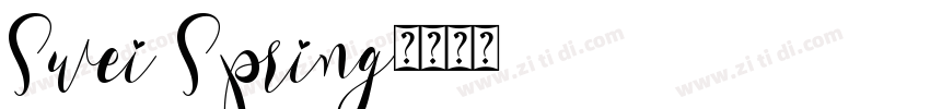 Swei Spring字体转换